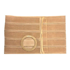 Image of Nu-Hope Nu-Form™ Support Belt, 4" Stoma, 9" Wide, Right, 1-1/2" From Bottom, Prolapse Strap, Contoured, XL (41" to 47" Waist), Beige