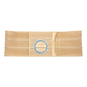 Image of Nu-Hope Support Belt, Original Flat Panel, 2-7/8'' Stoma, 8'' Wide, Right, 1'' From Bottom, Large (36" to 41" Waist), Beige