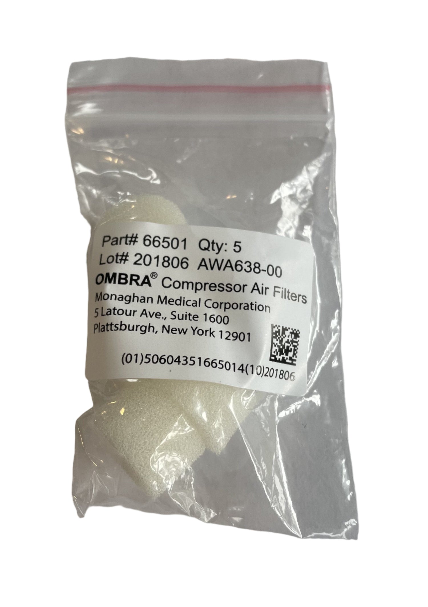 Image of Ombra® Compressor Air Filters, Pack of 5