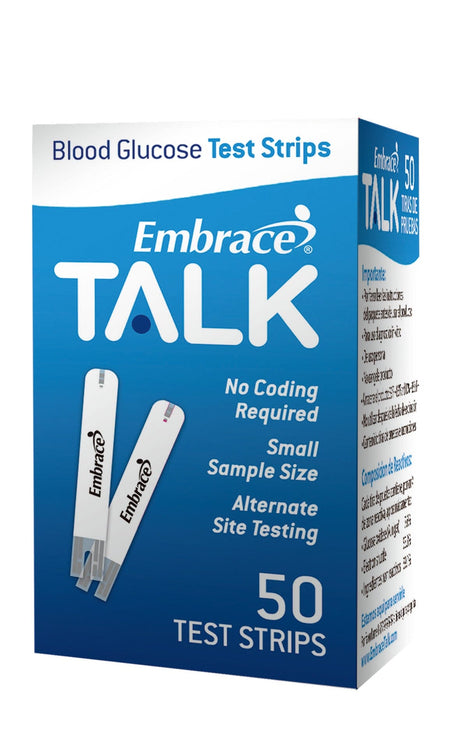 Image of Omnis Health Embrace TALK Test Strips, 50 Count