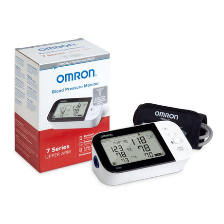 Image of Omron 7 Series® Upper Arm Blood Pressure Monitor, 7.5'' x 4.7'' x 3.3''