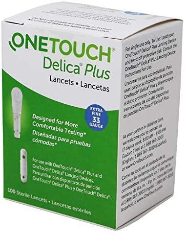 Image of OneTouch Delica Plus Lancet 33G (100 count)