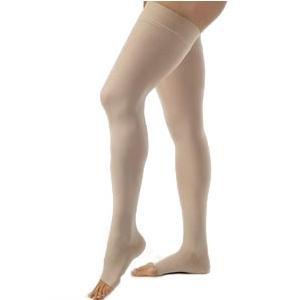 Image of Opaque Thigh High Petite,20-30,Open Toe,Xlg,Nat'L