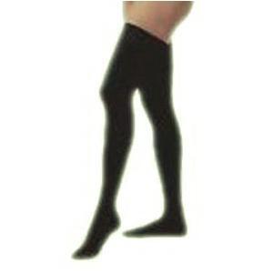 Image of Opaque Women's Thigh-High Extra-Firm Compression Stockings Medium, Black