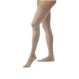 Image of Opaque Women's Thigh-High Extra-Firm Compression Stockings Small, Silky Beige