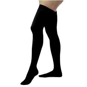 Image of Opaque Women's Thigh-High Firm Compression Stockings Small, Black