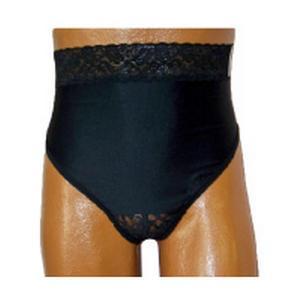 Image of OPTIONS Ladies' Backless with Split-Lace Crotch and Built-In Barrier/Support, Black, Dual, Small 4-5, Hips 33" - 37"