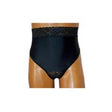 Image of OPTIONS Ladies' Backless with Split-Lace Crotch and Built-In Barrier/Support, Black, Right-Side Stoma, X-Small