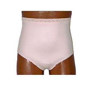 Image of OPTIONS Ladies' Basic with Built-In Barrier/Support, Soft Pink, Left-Side Stoma, Medium 6-7, Hips 37" - 41", Snap Closure
