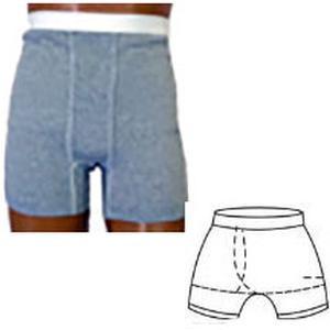 Image of OPTIONS Men's Boxer Brief, Gray, Right, X-Small