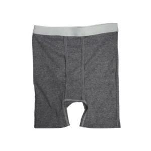 Image of OPTIONS Men's Boxer Brief with Built-In Barrier/Support, Gray, Right-Side Stoma, XXX-Large