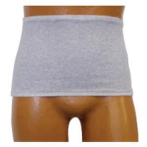 Image of OPTIONS Mens' Brief with Built-In Barrier/Support, Light Gray, Left Stoma, 3X-Large