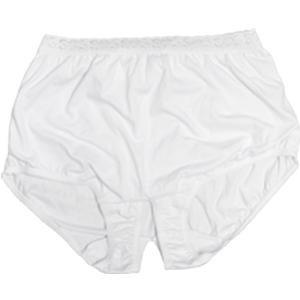 Image of OPTIONS Split-Lace Crotch with Built-In Barrier/Support, RightSide Stoma, Size 14, White