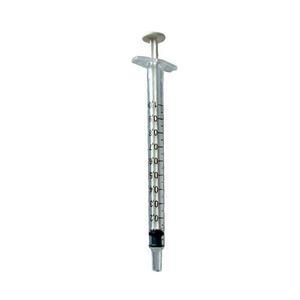 Image of Oral Dispenser, 1mL, Clear Barrel, White Plunger