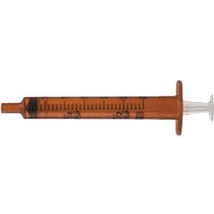 Image of Oral Syringe with Tip Cap 1 mL, Amber (500 count)