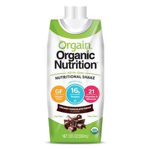 Image of Orgain Organic Nutrition All-in-One Nutritional Shake, Creamy Chocolate Fudge, 11 fl oz