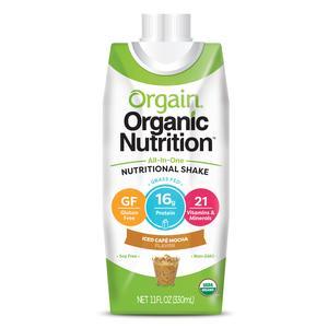 Image of Orgain Organic Nutrition All-in-One Nutritional Shake, Iced Cafe Mocha, 11 fl oz