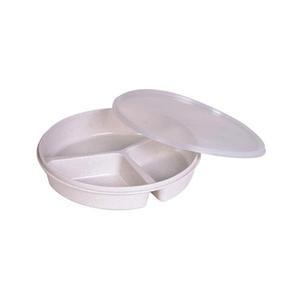Image of Partitioned Scoop Dish with Lid