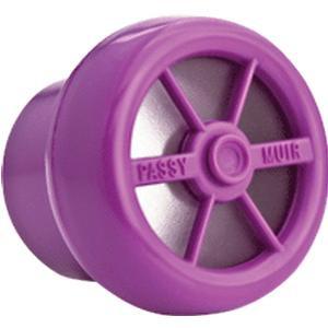 Image of Passy-Muir™ Low Profile Tracheostomy & Ventilator Swallowing and Speaking Valve Purple, Non-disposable, Flexible Rubber Tubing