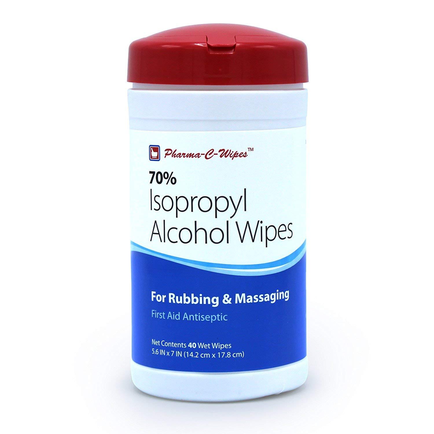 Pharma C Wipes 70 Isopropyl Alcohol First Aid Wipe Save Rite
