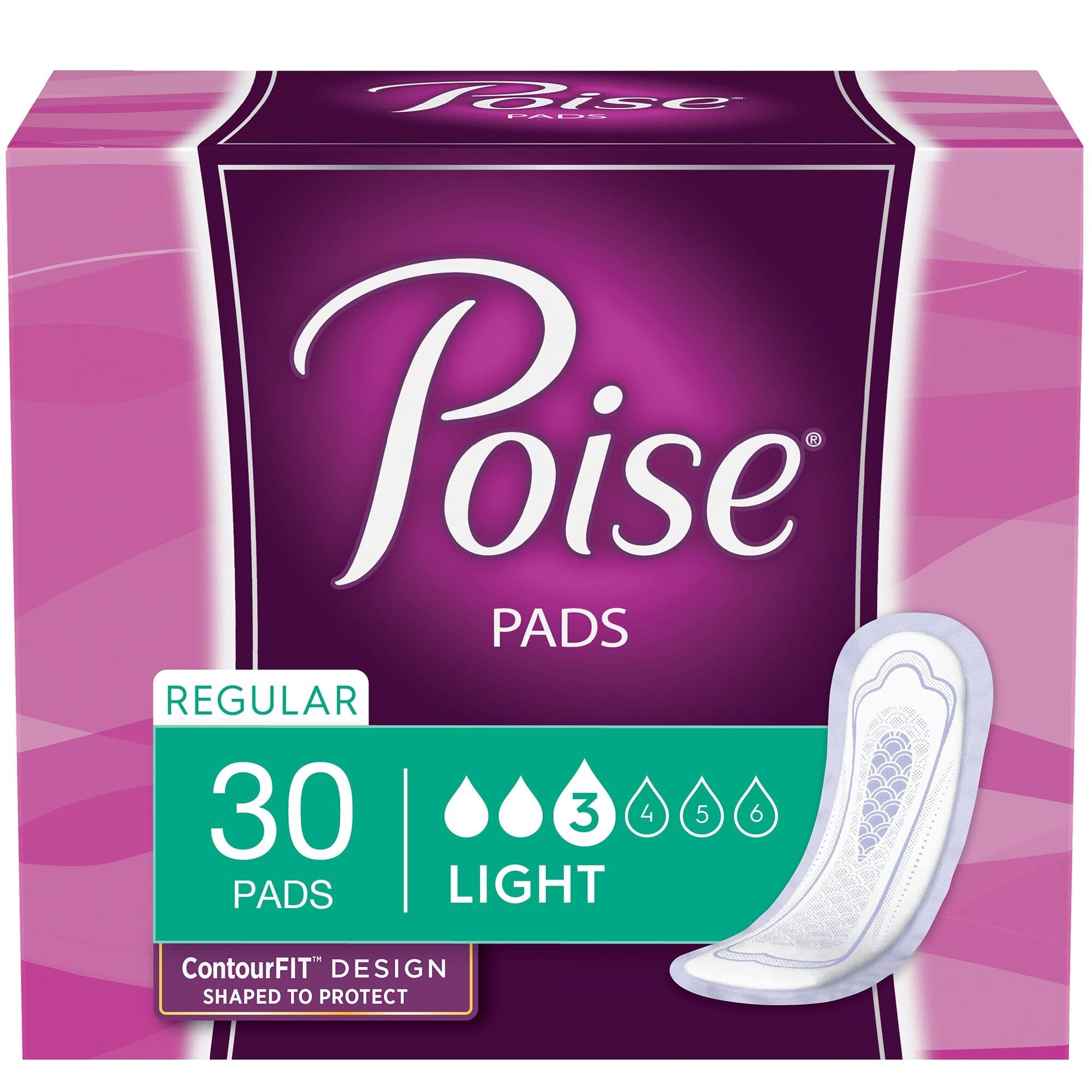 Poise discount incontinence pads