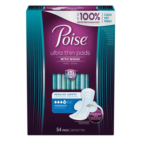 Image of Poise Ultra Thin Women's Incontinence Pads (With Wings)