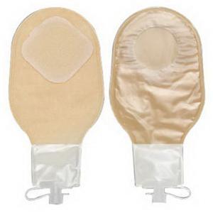 Image of Hollister Pouchkins One-Piece Infant Urostomy Pouch, Up to 1-1/2" Cut-to-Fit Flat SoftFlex Skin Barrier, 8-3/4" L, Transparent