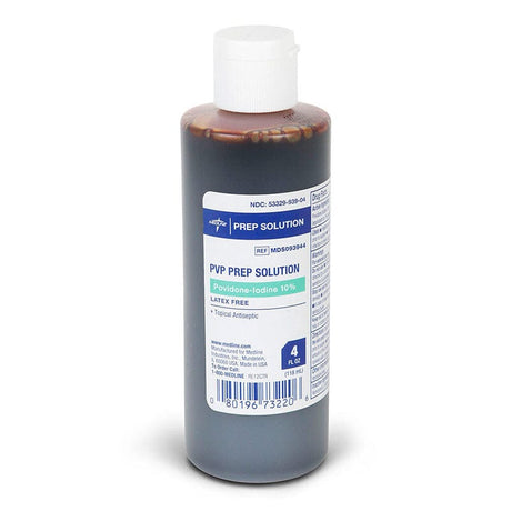 Image of Povidone Iodine Prep Solution 10% USP, 4 oz. Bottle