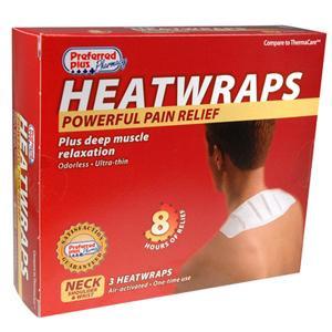Image of Preferred Plus Heat Wraps for Shoulder, Neck and Wrist (3 Count)