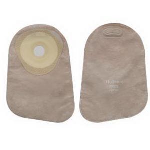 Image of Hollister Premier One-Piece Closed Pouch, 1" Pre-Cut Flat SoftFlex Skin Barrier, Filter, Beige
