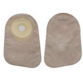 Image of Hollister Premier One-Piece Closed Pouch, 1" Pre-Cut Flat SoftFlex Skin Barrier, Filter, Beige