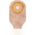 Image of Hollister Premier One-Piece Drainable Pouch, Up to 3" x 2-1/2" Oval Cut-to-Fit Flat SoftFlex Skin Barrier, Filter, Integrated Closure, Beige