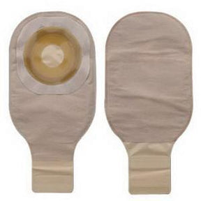 Image of Hollister Premier One-Piece Drainable Pouch, 1-1/4" Pre-Cut Flat Flextend Skin Barrier, Integrated Closure, Beige