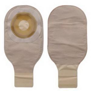 Image of Hollister Premier One-Piece Drainable Pouch with Pre-Cut Flat Flextend Skin Barrier, Two Sided ComfortWear Panel, Lock N Roll Microseal Closure and Tape Border 1" Stoma Opening
