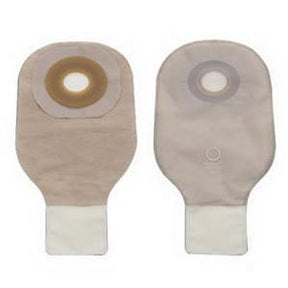 Image of Hollister Premier One-Piece Drainable Pouch, 3/4" Pre-Cut Flat Flextend Skin Barrier, Clamp Closure, Transparent