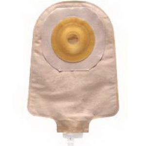 Image of Hollister Premier One-Piece Urostomy Pouch, 1-1/2" Pre-Cut Convex Flextend Skin Barrier, 9" L, Beige