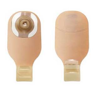 Image of Hollister Premier One-Piece Drainable Pouch, Convex CeraPlus Skin Barrier, Pre-Cut, 1-1/8" Stoma, Beige