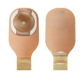 Image of Hollister Premier One-Piece Drainable Pouch, Flat CeraPlus Skin Barrier, Pre-Cut, 1-3/8" Stoma, Beige