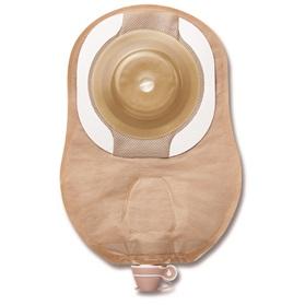 Image of Hollister CeraPlus Urostomy Pouch, One-Piece, Soft Convex, 1" Stoma, Pre-Sized , 9" Beige