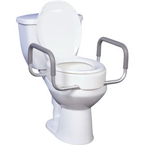 Image of Premium Raised Toilet Seat with Removable Arms