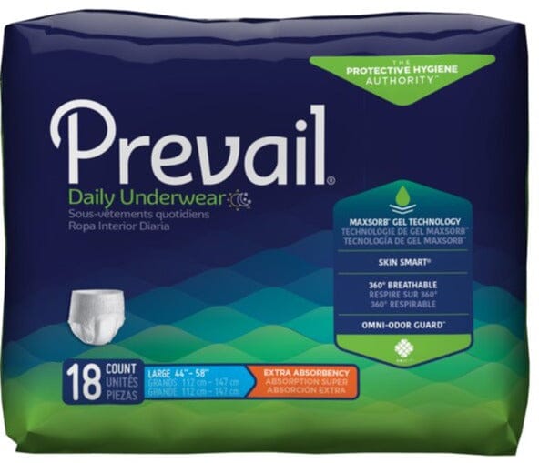 Image of Prevail Adult Daily Disposable Underwear, Extra Absorbency