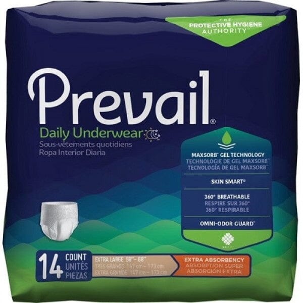 Image of Prevail Adult Daily Disposable Underwear, Extra Absorbency