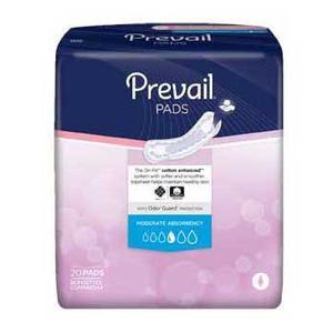 Image of Prevail Bladder Control Moderate Pad White 11"