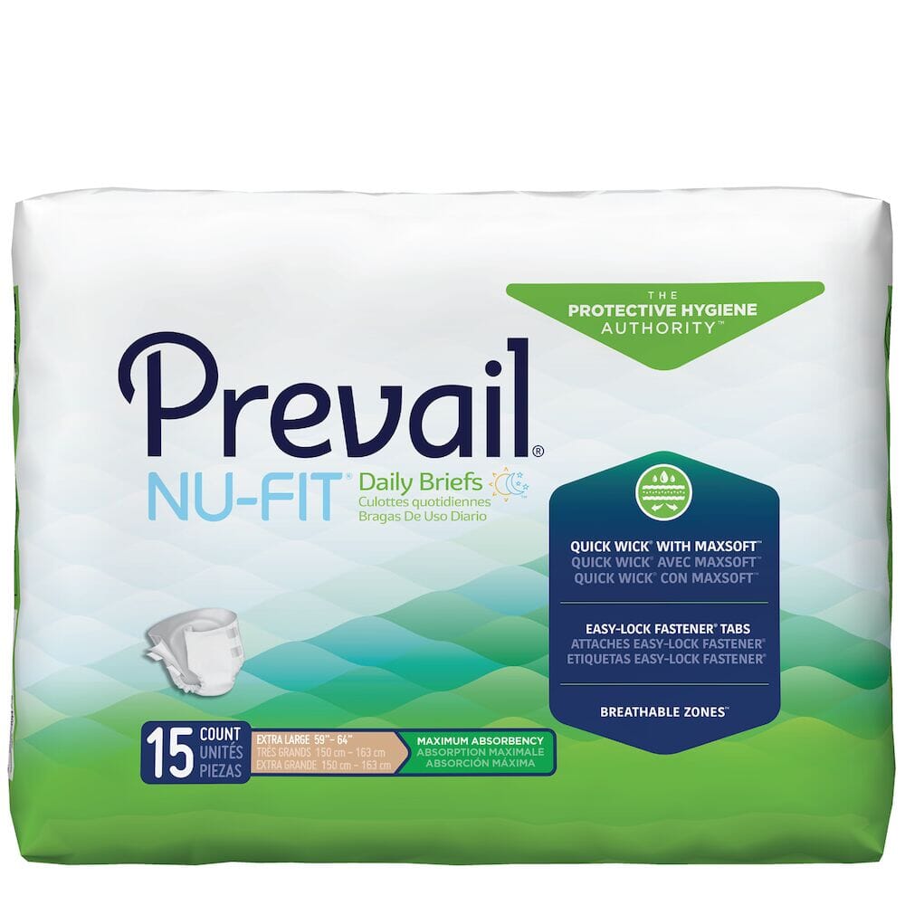 PROCARE BREATHABLE ADULT BRIEFS DIAPERS LARGE 45-58 WAIST 18 COUNT
