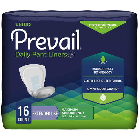 Image of Prevail Pant Liner Overnight Super, 13" X 28", Lavender