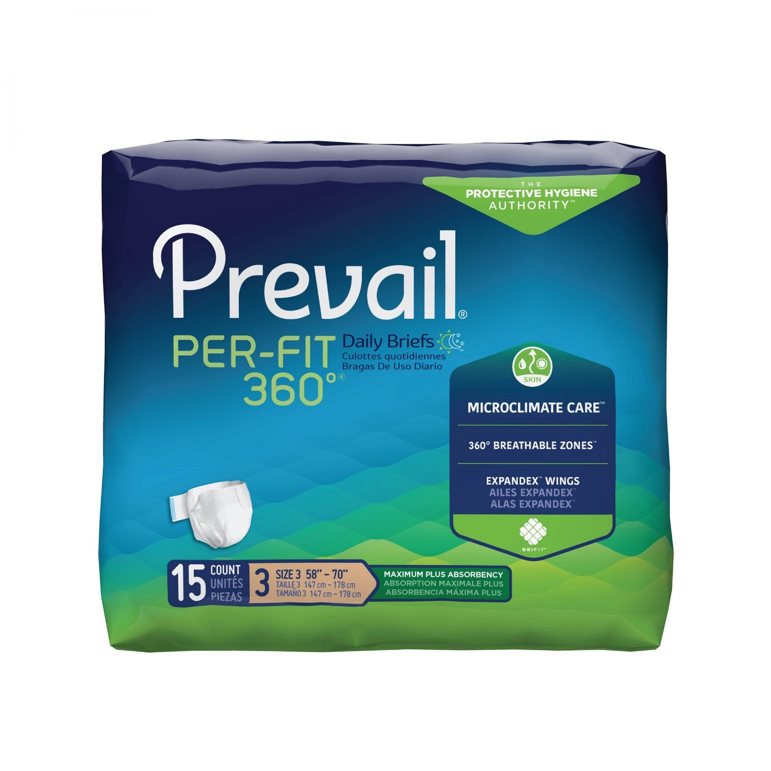 Image of Prevail Per-Fit 360° Unisex Briefs - Maximum Plus Absorbency