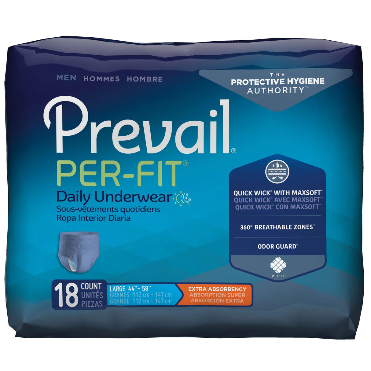 Image of Prevail Per-Fit Men's Protective Underwear - Extra Absorbency