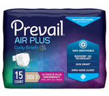 Image of Prevail® Air Plus™ Unisex Daily Briefs, Ultimate Absorbency