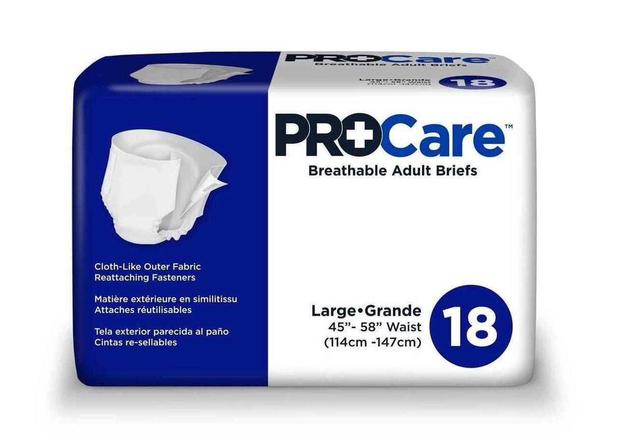 Pro Care Breathable Adult Briefs
