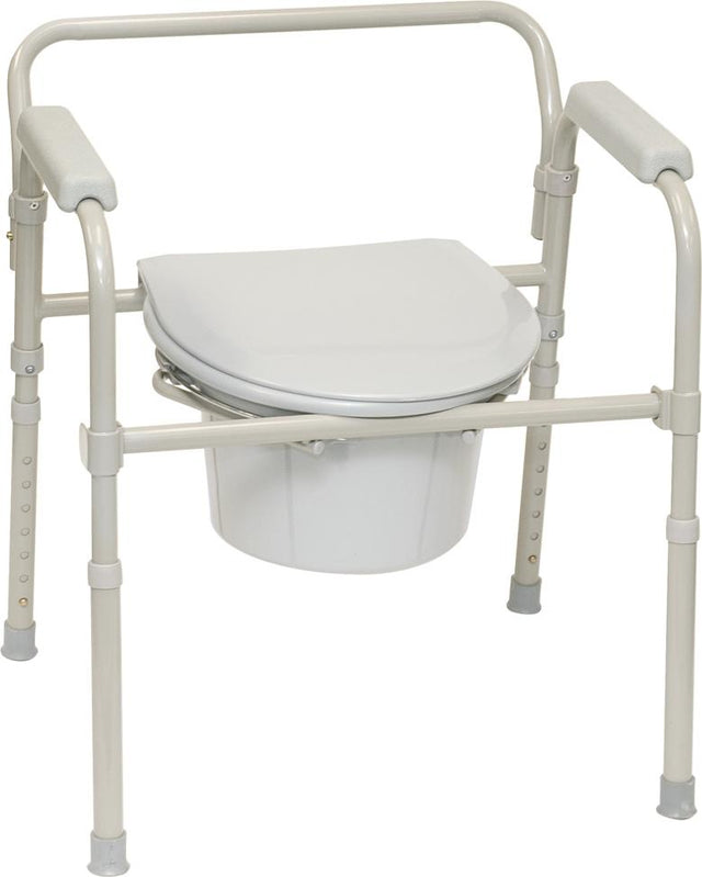 Image of ProBasics 3-in-1 Folding Commode, 350 lb. Weight Capacity